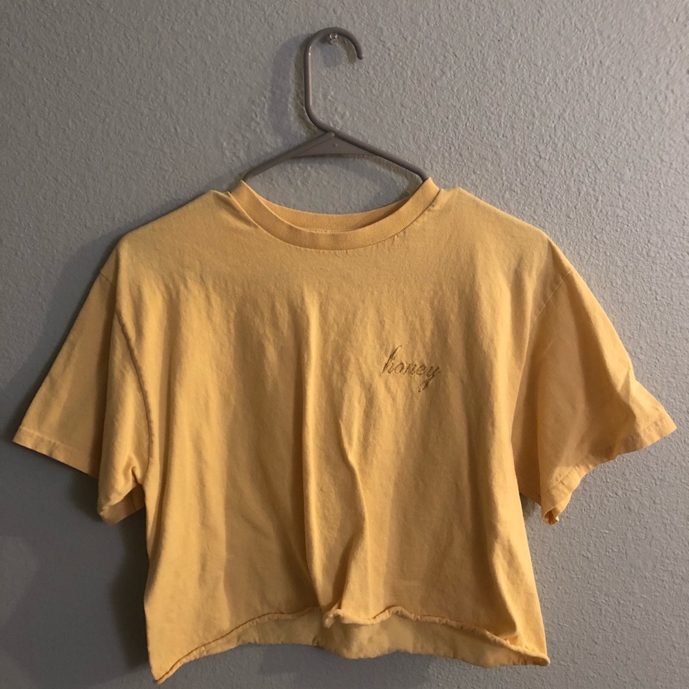 Cropped Yellow Honey Tee - J Galt